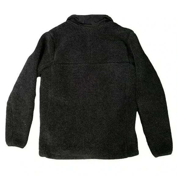 The North Face Boys Black Fleece Plush Full Zip Jacket Coat Extra Large XL - Picture 2 of 5